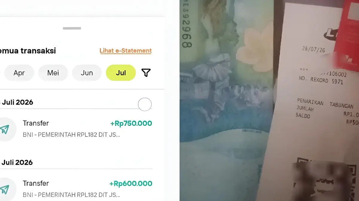 Bukti bansos PKH dan BPNT tahap kedua susulan cair bersamaan. (Foto: YouTube Arfan Saputra Channel)