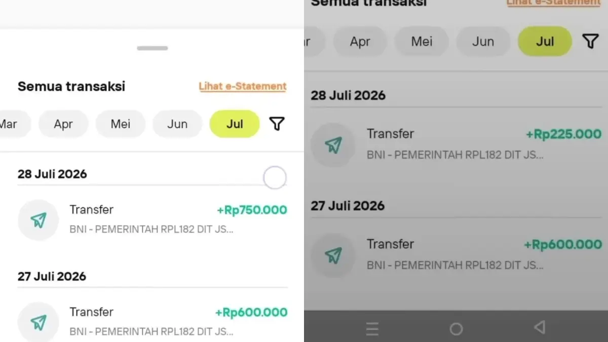 Bukti saldo bansos PKH BPNT tahap kedua susulan masuk. (Foto: YouTube Arfan Saputra Channel)