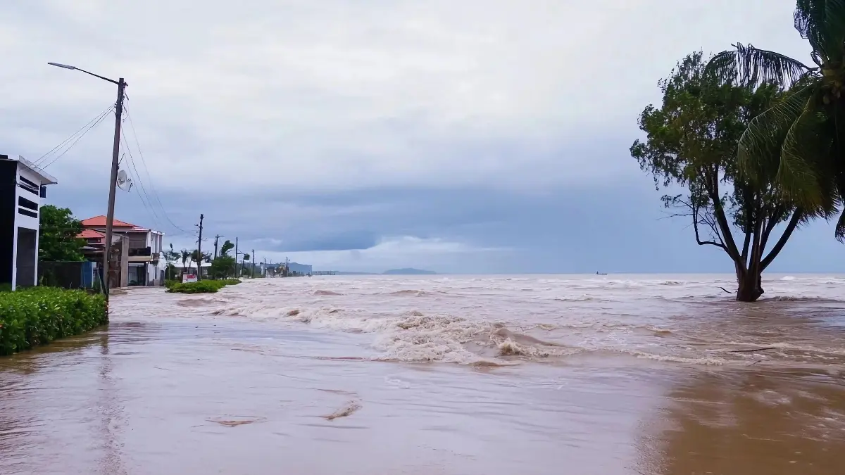 Ilustrasi banjir di India. Foto: Laman IQAir