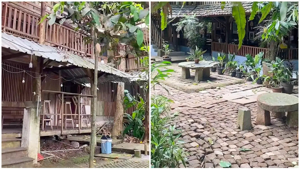 Rimbunnya pepohonan dan udara segar menjadi daya tarik utama Kampung 99 Pepohonan di Kota Depok. (Foto : Instagram Kampung 99 Pepohonan, tiktok@raniftrn)