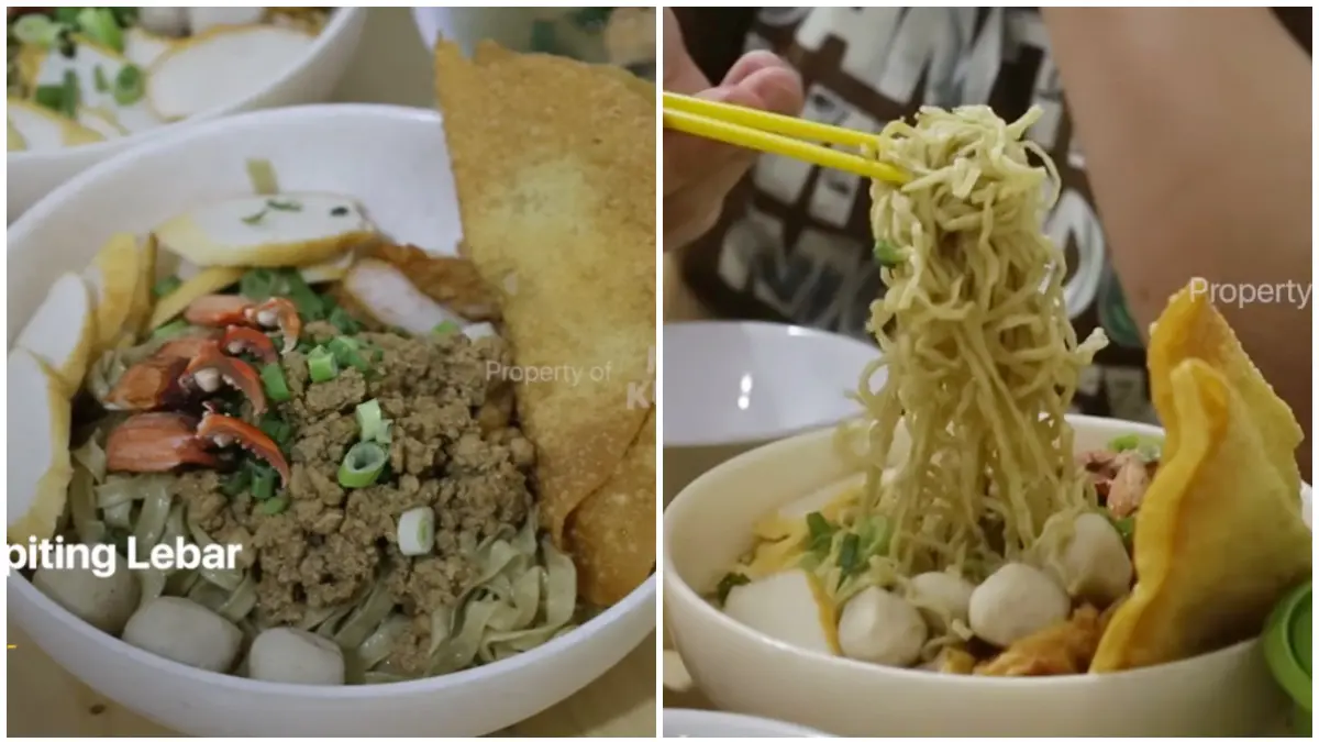 Tampilan Bakmi Kepiting di Captain 88. (Foto: Kanal Youtube @KokoKuliner)