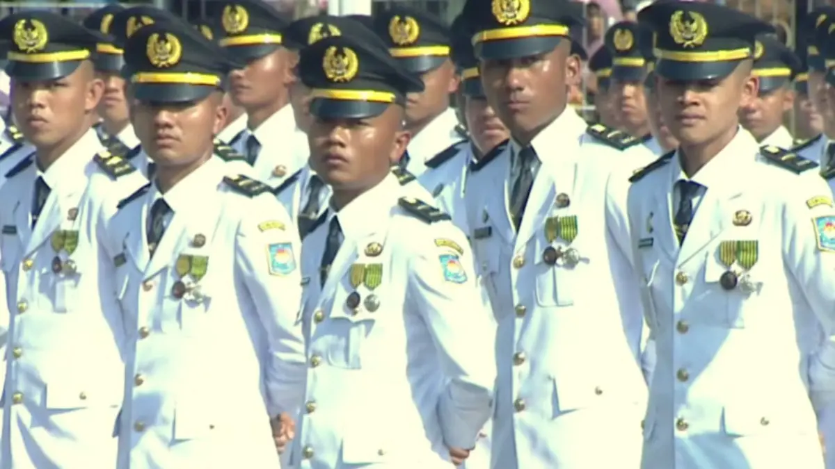 Upacara Pelantikan Pamong Praja Muda XXXIII IPDN 2026 dipimpin Presiden Prabowo Subianto, 29 Juli 2026.  (Sekretariat Presiden)