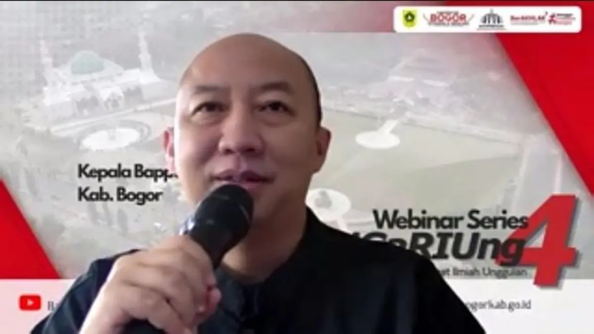 Badan Perencanaan Pembangunan Riset dan Inovasi Daerah (Bapperida) Kabupaten Bogor  menggelar Ngobrol Gagasan dan Riset Ilmiah Unggulan (Ngariung) Series 4. (Tangkapan layar webinar)