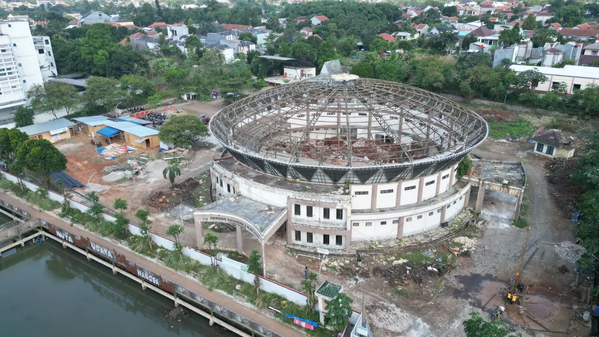 Gedung kesenian yang akan dijadikan Gedung Bogor Creative Hub Kabupaten Bogor. (Foto: Dzikry/Radar Bogor)