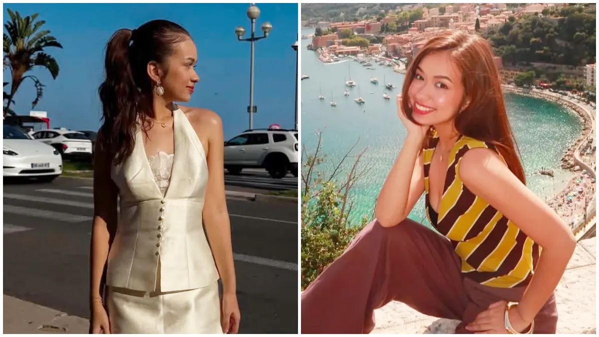 Menjelajah Eropa dengan gaya santai nan elegan, Rebecca Klopper tampil memesona di setiap sudut kota yang ia kunjungi.&nbsp;(Foto: Instagram @rklopperr)