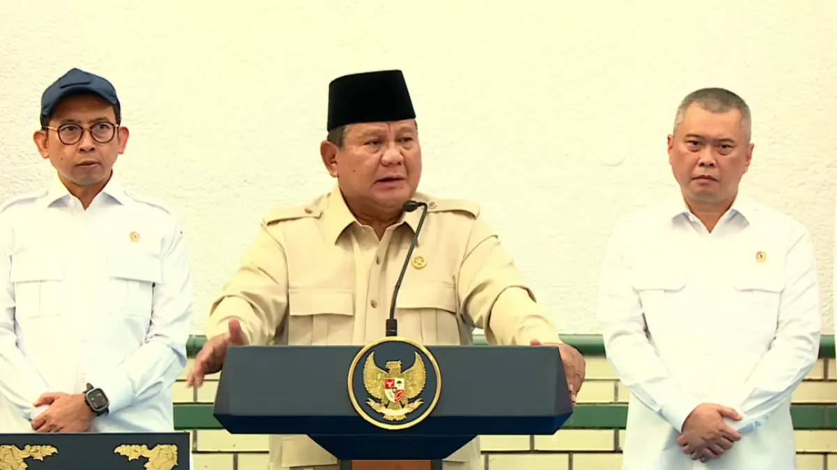Presiden Prabowo Subianto di Stasiun Semarang Tawang, Kota Semarang, Kamis (30/7/2026).  (Sekretariat Presiden)