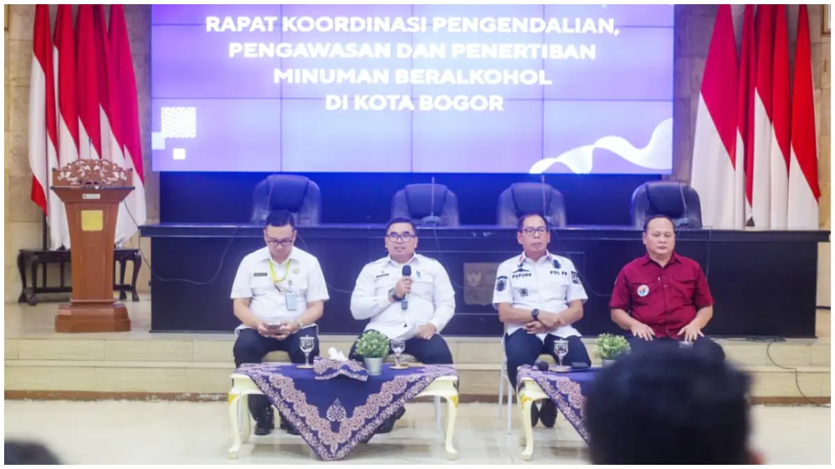 Rapat Koordinasi Pengendalian, Pengawasan, dan Penertiban Minuman Beralkohol di Balai Kota Bogor. (Foto: Humas Pemkot Bogor for Radar Bogor)