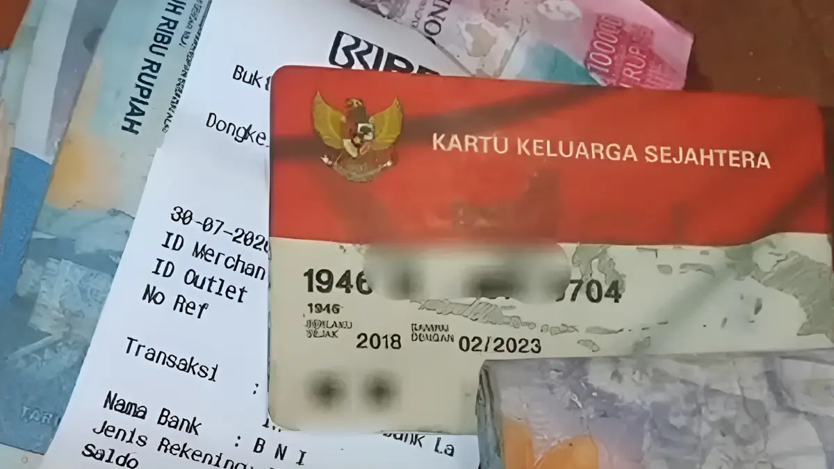 Bukti bansos tahap ketiga cair. (Foto: YouTube Arfan Saputra Channel)
