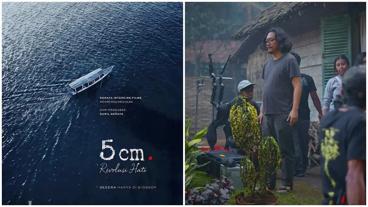 Film 5 Cm: Revolusi Hati siap melanjutkan kisah film legendaris 5 cm dengan petualangan baru berlatar lautan. (Foto : Instagram: @dennysiregarproduction, @5cmfilm)