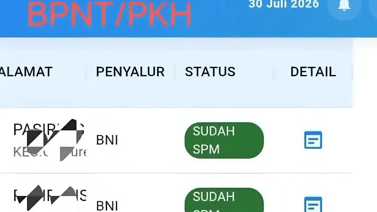 Status Bank penyalur bansos sudah SPM. (Foto: YouTube Arfan Saputra Channel)