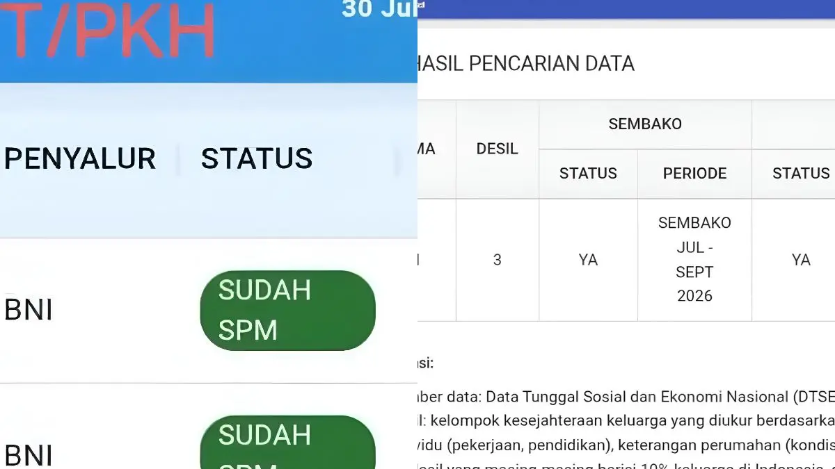 Status bansos dan bank penyalur (Foto: YouTube Arfan Saputra Channel)
