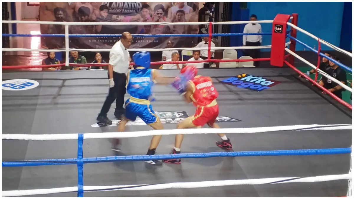 Ajang Gladiator Bogor Arena II Boxing 2026 di GOR Indoor Pajajaran. (Foto: Fikri/Radar Bogor)