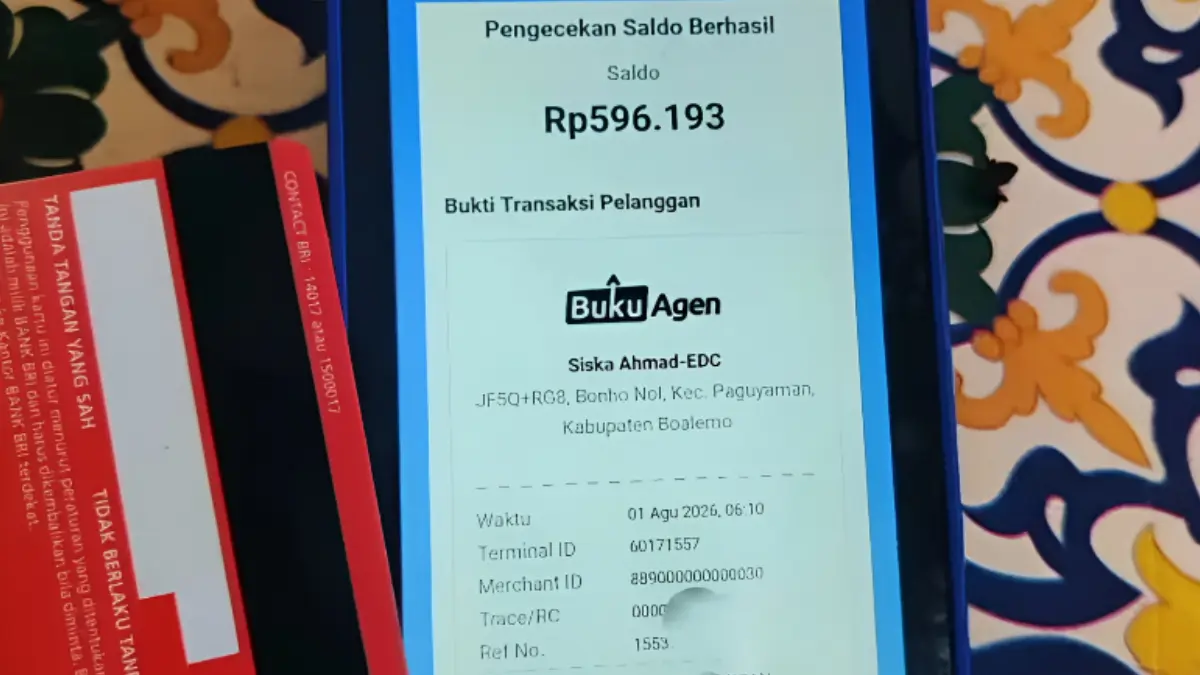 Bukti pencairan bansos di KKS KPM (YouTube Arfan Saputra Channel)