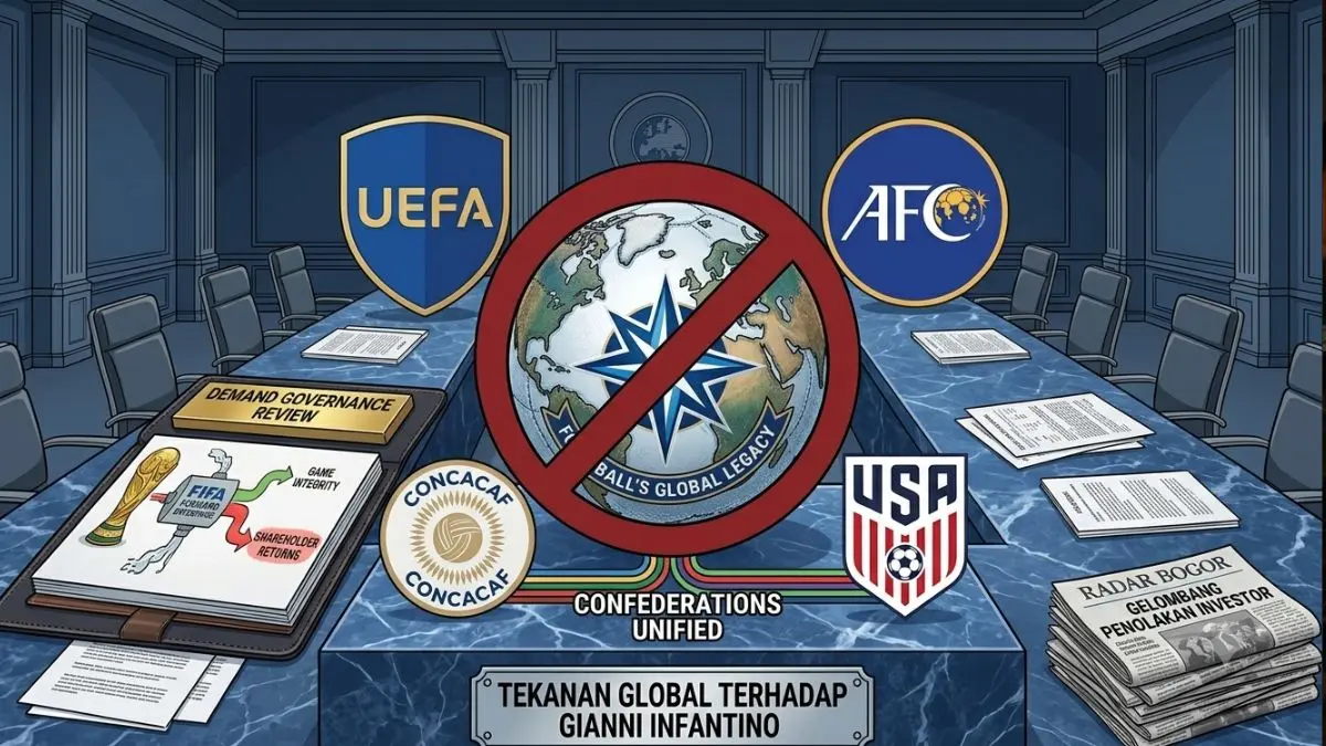 ilustrasi AFC dan US soccer dukung UEFA /gemini ai