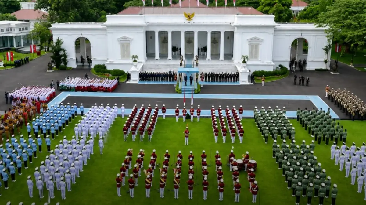 Ilustrasi pelaksanaan Upacara HUT RI ke-81 di Istana Merdeka (BPMI Setpres)