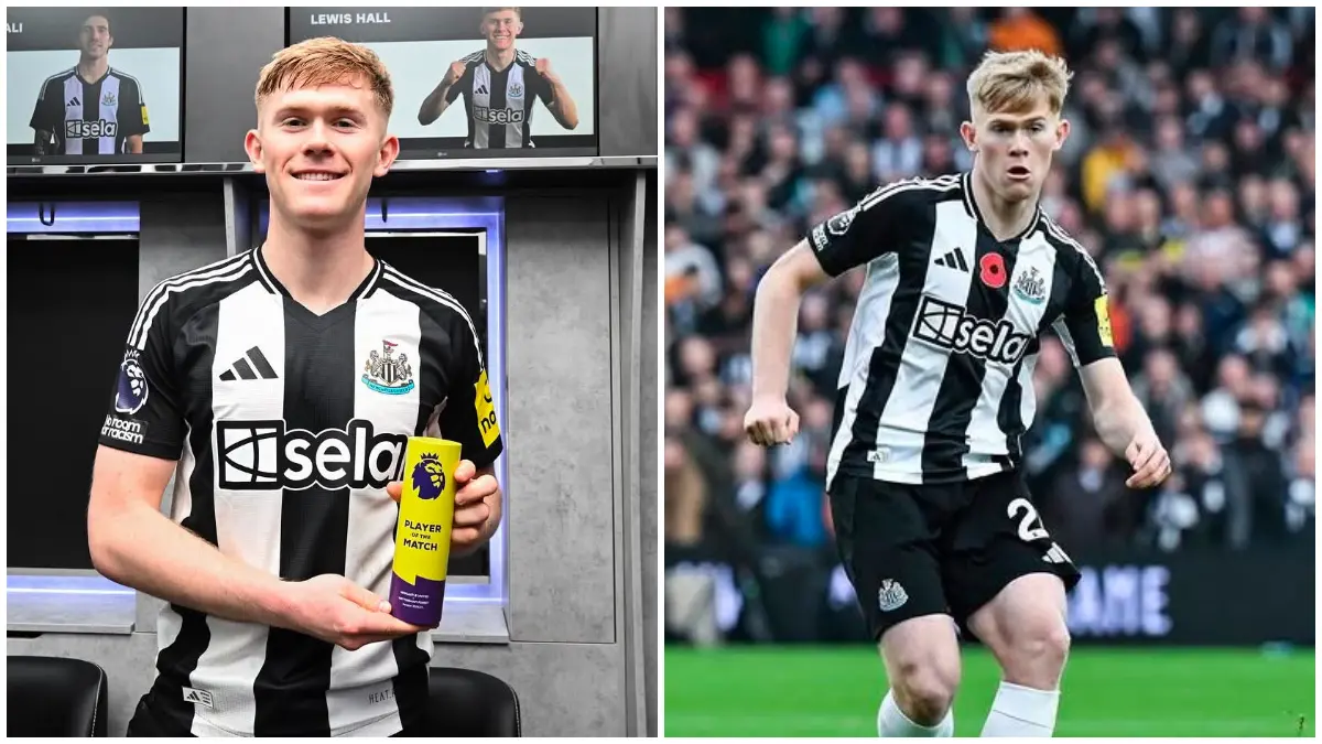 Manchester United mengincar Lewis Hall dari Newcastle United. (Foto: Instagram @lewishall_10)