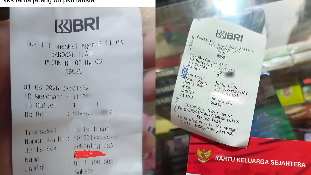 Bukti pencairan bansos 1 Agustus 2026 (Foto: YouTube Arfan Saputra Channel)