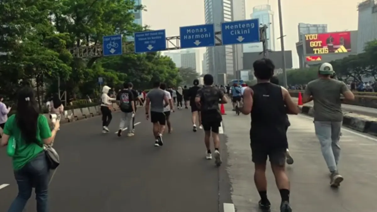 Car Free Day atau CFD di Jakarta.