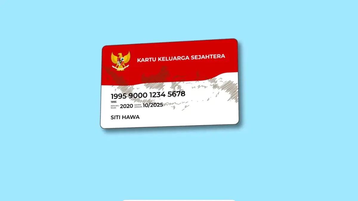 Ilustrasi kartu KKS Merah Putih untuk cairkan dana bansos (Foto: YouTube Linjamsos Oke)
