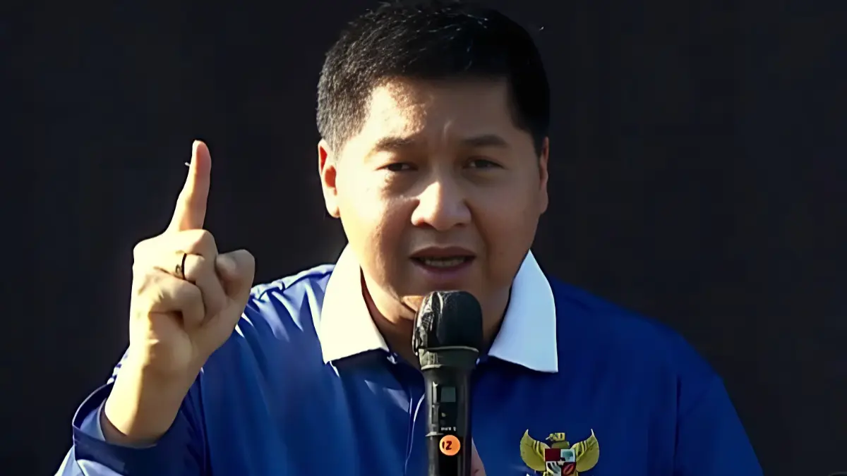 Ketua SC Piala Presiden 2026, Maruarar Sirait saat memberikan penjelasan.