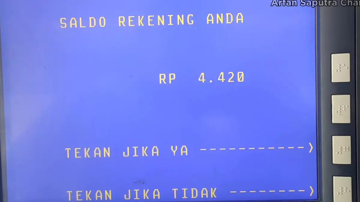 Ilustrasi saldo KKS bansos (YouTube Arfan Saputra Channel)