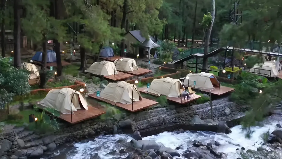 Jolotundo Glamping dan Edu Park Nganjuk. (YouTube Haviz Amrizal)
