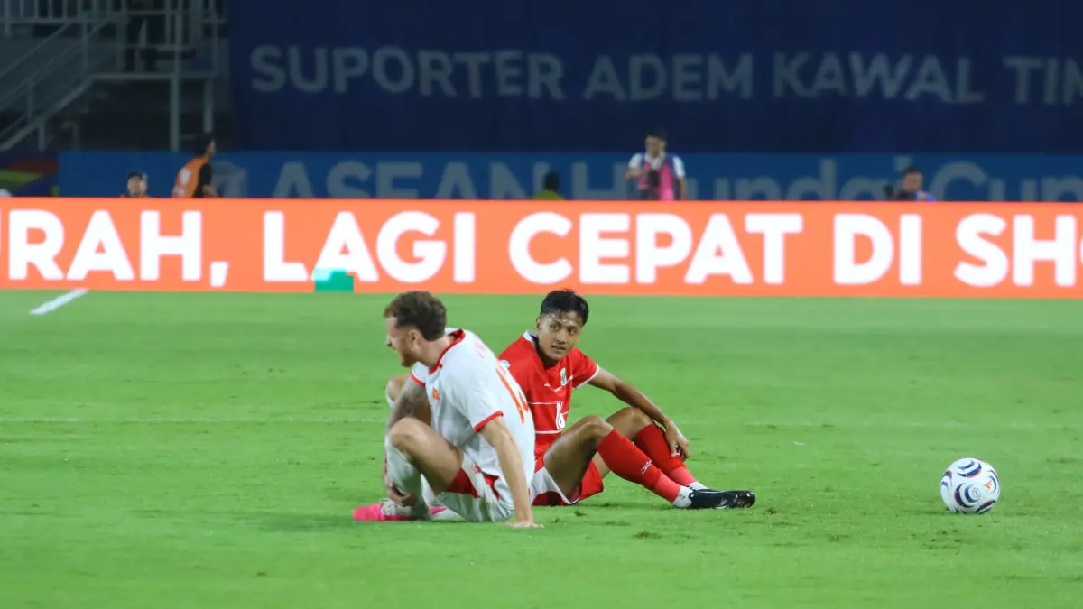 Pertandingan Fase Grup A AFF 2026 antara Indonesia vs Vietnam di Stadion Pakansari, Bogor. (Foto: Hendi Novian/Radar Bogor)