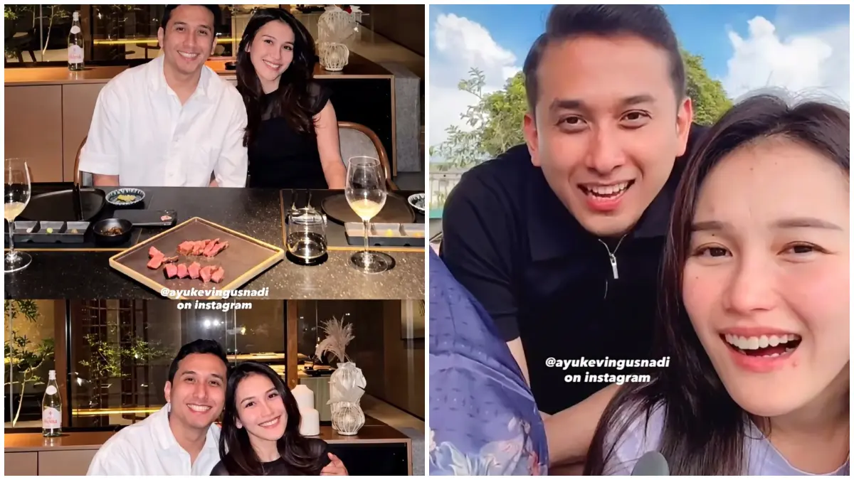 Ayu Ting Ting tengah menikmati perjalanan asmara bersama Muhammad Kevin Gusnadi. (Foto : Instagram resmi@ayutingting dan akunfans@ayukevingusnandi)