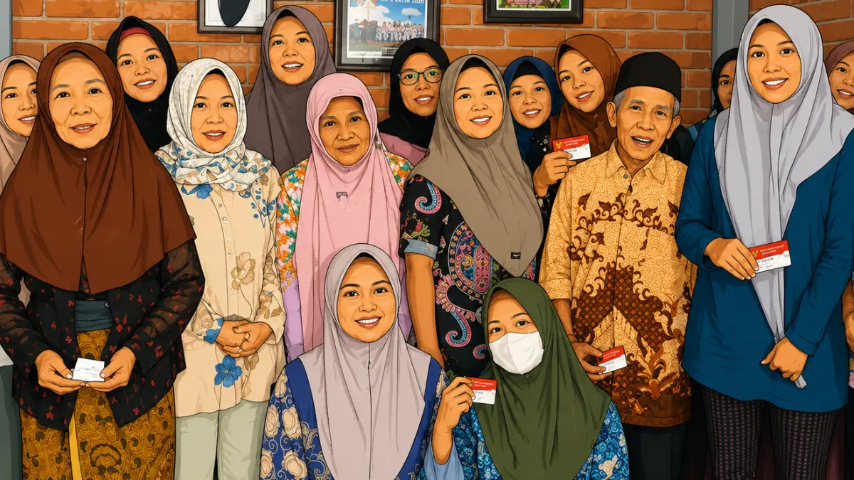 Ilustrasi KPM bansos (YouTube Kemensos RI/diolah oleh AI)