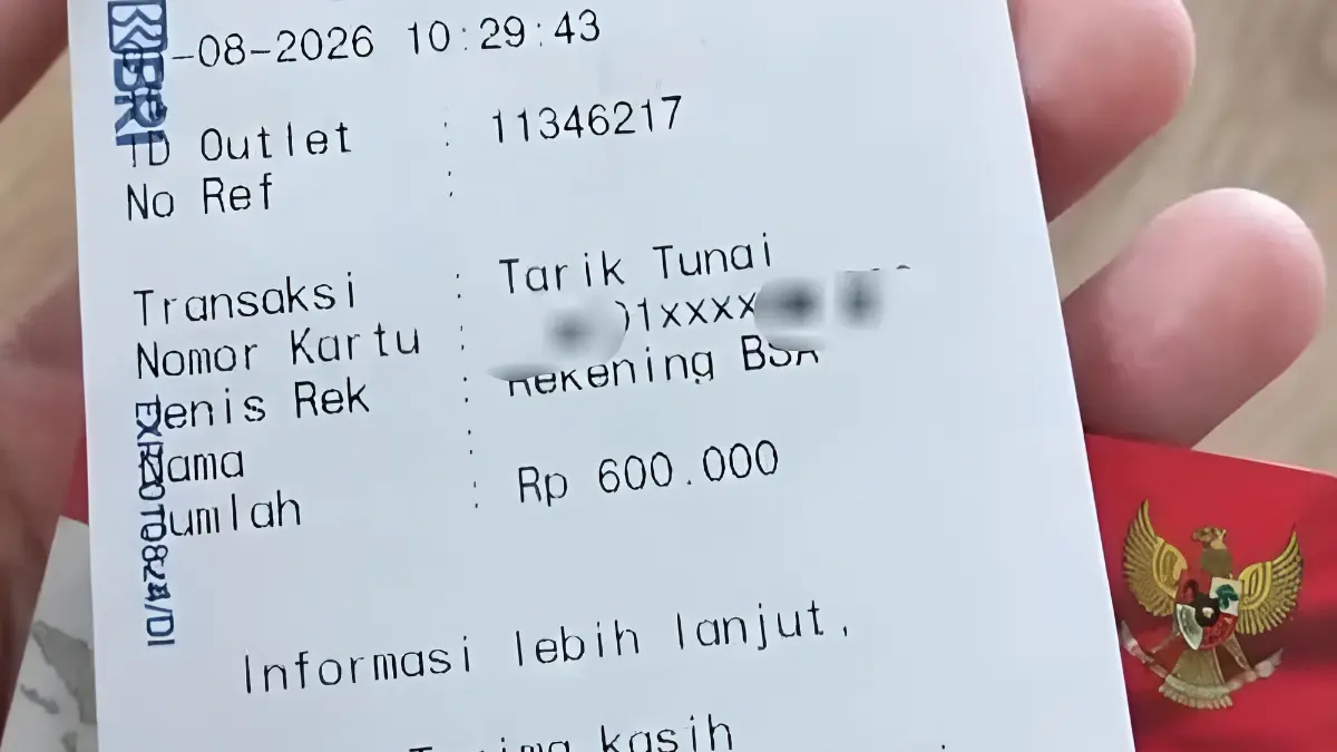 Penarikan bansos BPNT tahap kedua susulan (YouTube Arfan Saputra Channel)