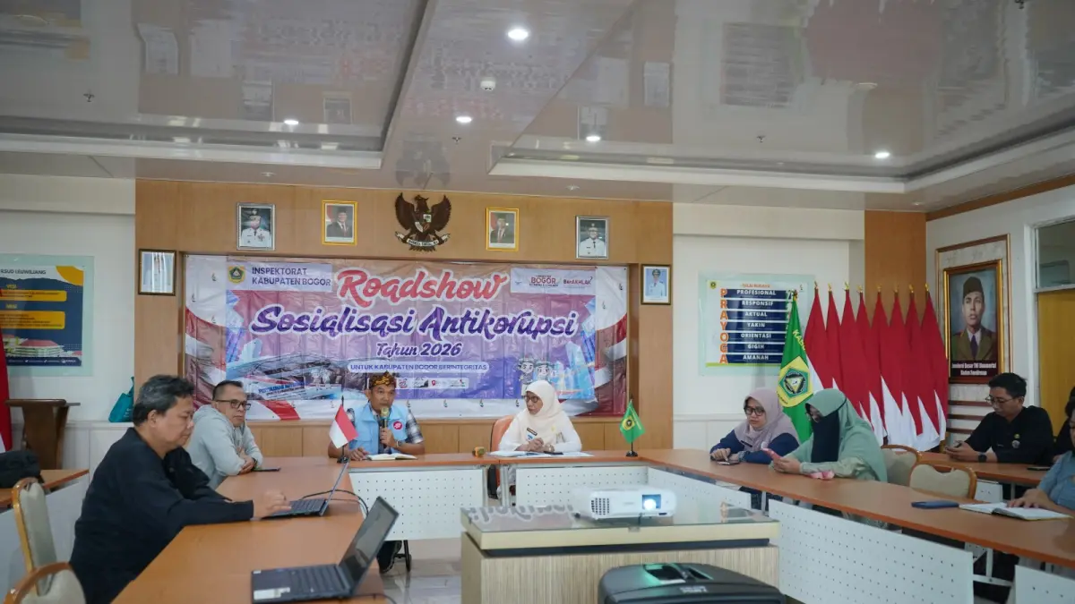 Sosialisasi Antikorupsi Tahun 2026 yang digelar Inspektorat Kabupaten Bogor di RSUD R Moh Noh Nur.