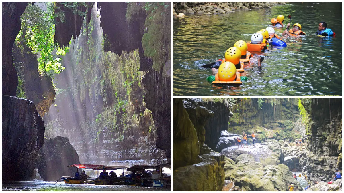 Suasana Green Canyon Pangandaran. (foto: web resmi, explorepangandaran.com)