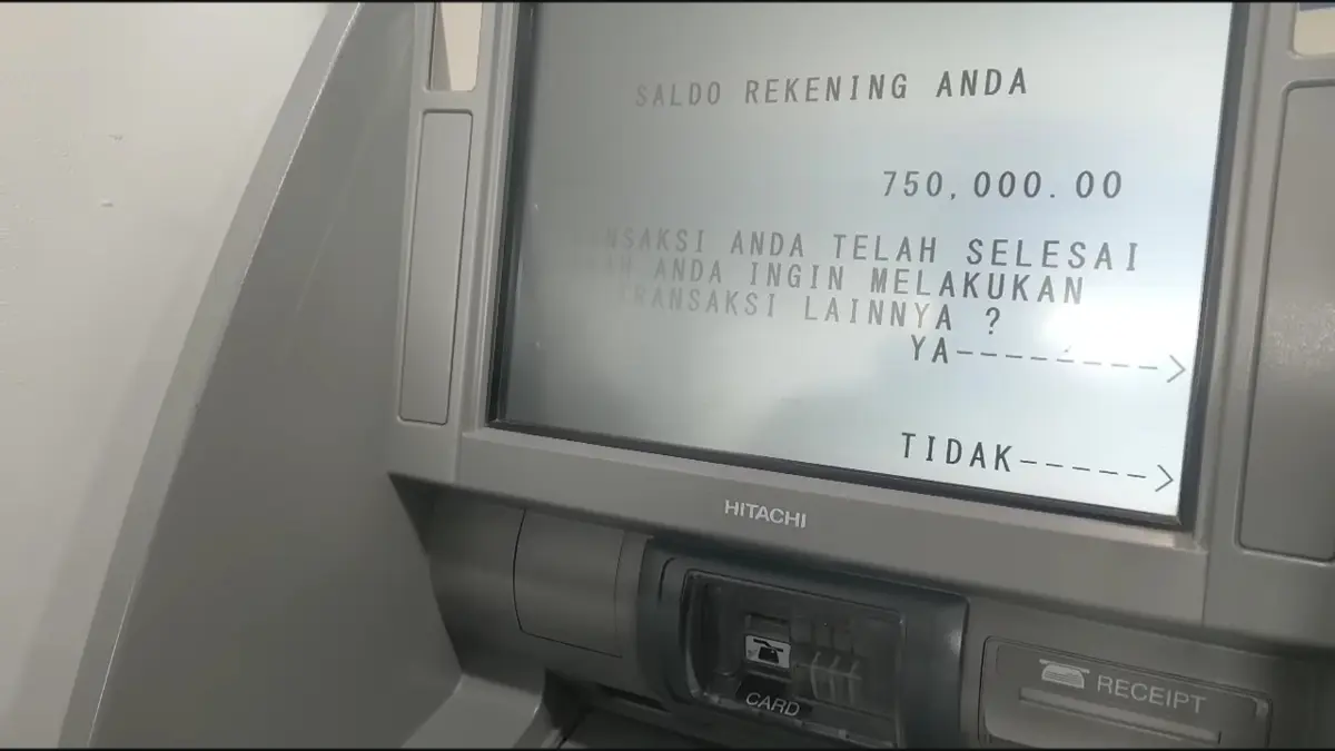 Hasil cek saldo bansos di KKS baru (YouTube Arfan Saputra Channel)