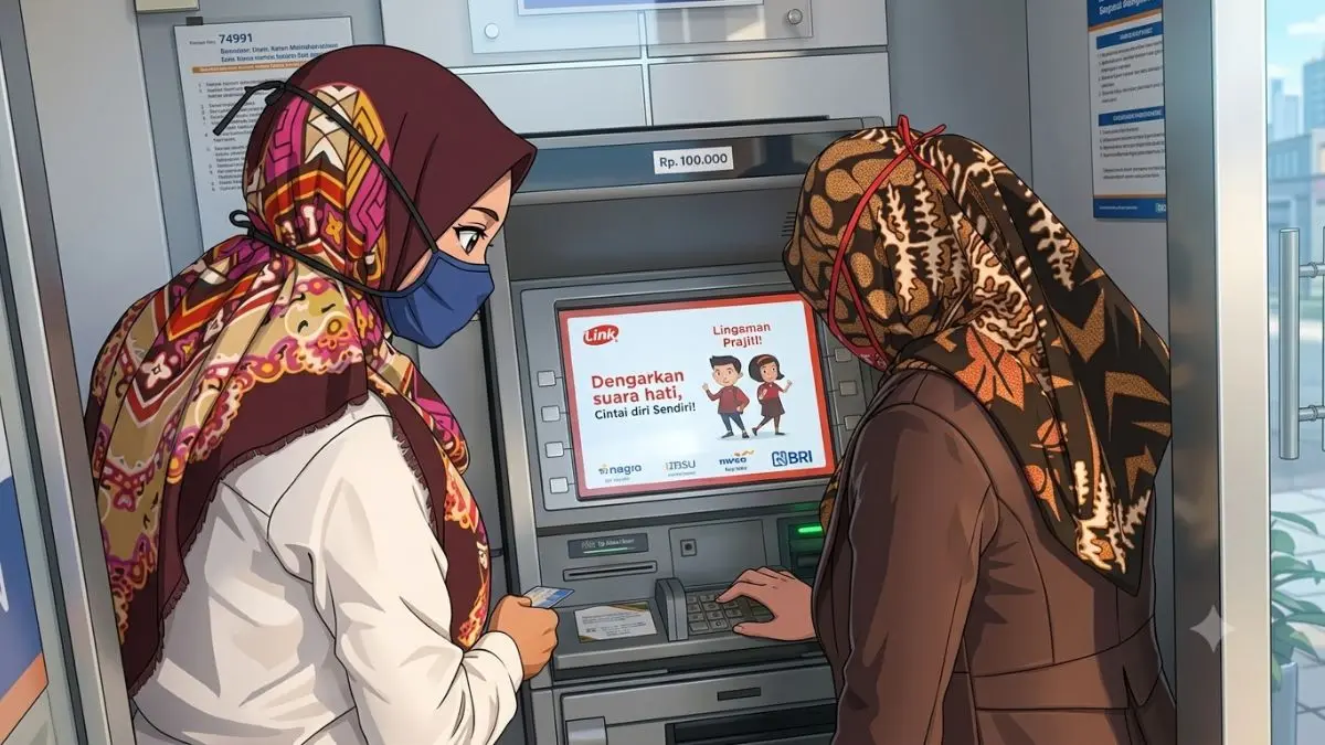ilustrasi pengecekan saldo bansos /instagram @pkhtemanggung diolah gemini AI