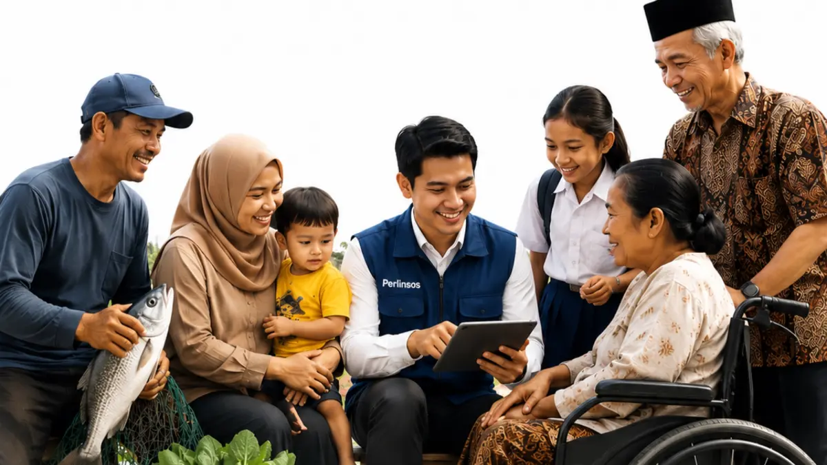 Ilustrasi peserta BPJS Ketenagakerjaan yang juga mendapatkan bansos (Instagram @pemkot.makassar)