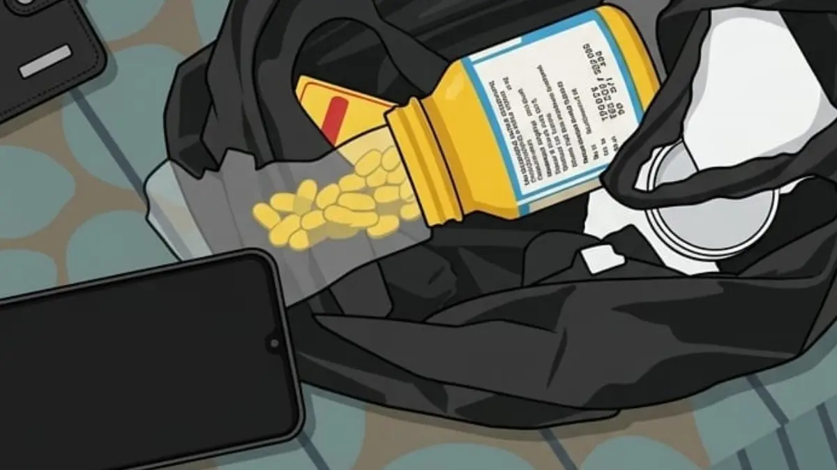 Ilustrasi: Barang bukti obat keras yang disita polisi. (Dok. Polsek Parung Panjang/Dioah dengan AI)