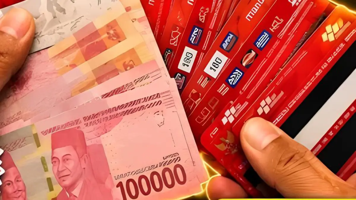 Ilustrasi penarikan tunai bansos tahap 2. (YouTube Gania Vlog) 