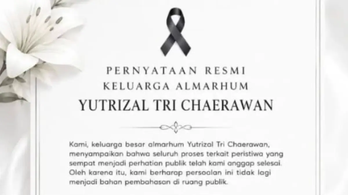 Pernyataan pihak keluarga Yutzial Tri Chaerawan terkait komentar nakes yang viral di media sosial. (Threads @yanifiltania)