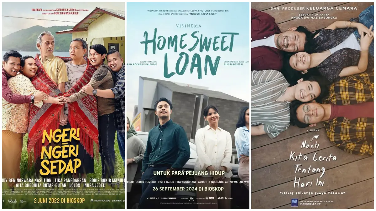 Rekomendasi Film Indonesia dengan Tema Keluarga. (Foto: Instagram @flixcinema.id, @posterfilm.id, @ardhitopramono)
