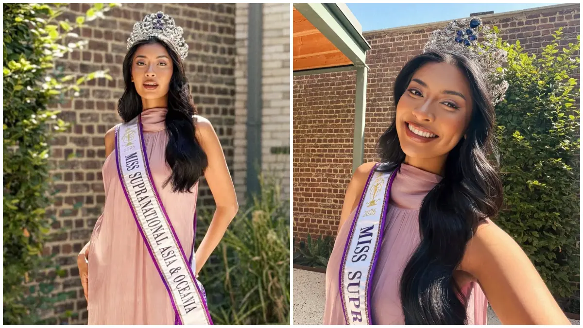 Agnes Rahajeng dinobatkan sebagai Miss Supranational Asia & Oceania 2026 sekaligus berhasil menembus jajaran 12 besar Miss Supranational 2026. (Foto : Instagram @agnesrahajeng)