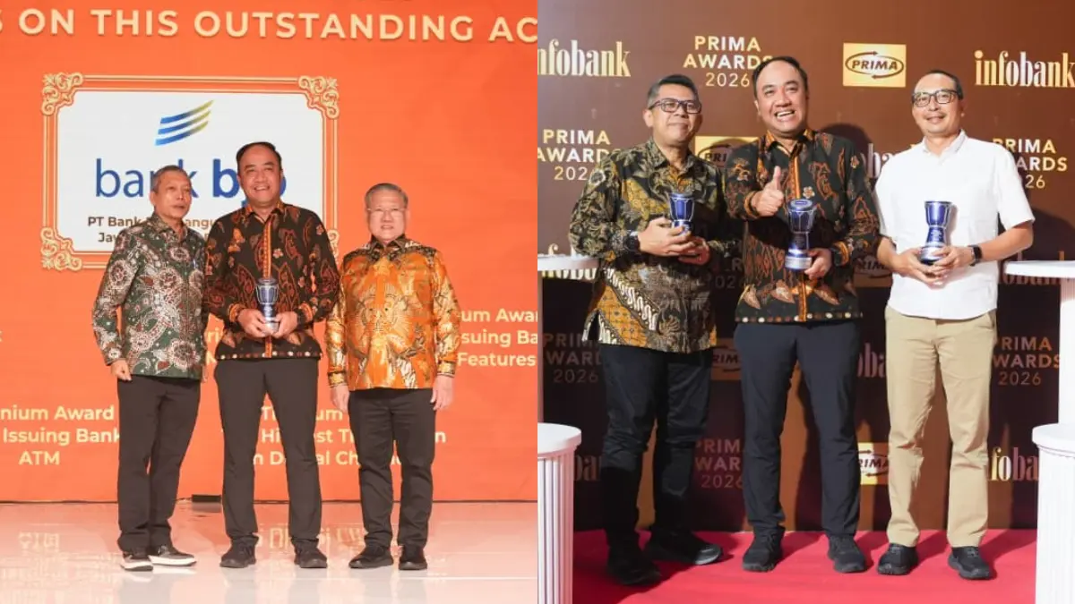 Bank bjb meraih lima penghargaan kategori Titanium Awards. (Dok. Bank bjb)
