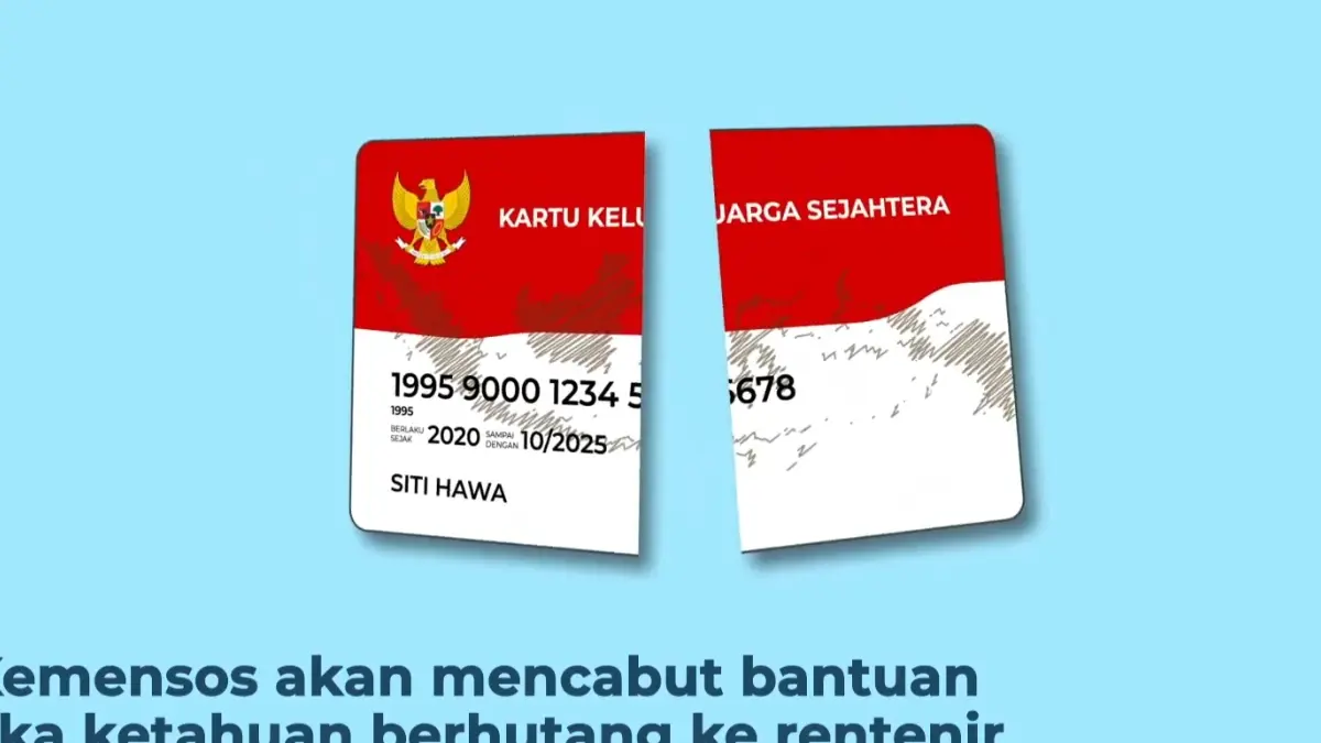 Ilustrasi bansos KKS Merah Putih dicabut bantuannya (YouTube Linjamsos Oke)