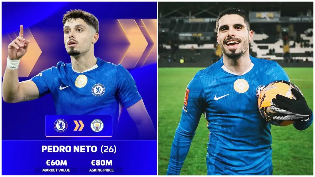 Manchester City dikabarkan mulai mendekati Winger Chelsea Pedro Neto. (Foto : Instagram @transfermarkt_official, @pedroneto_30)