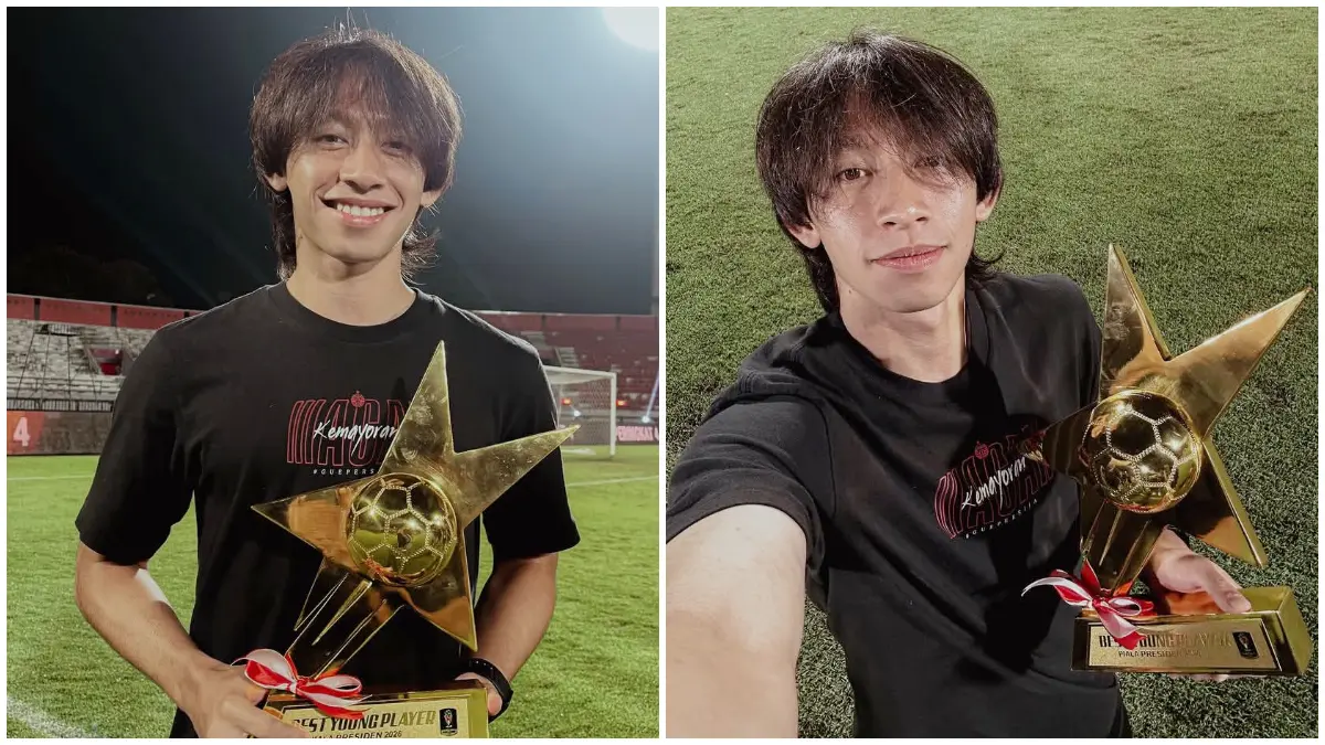 Arlyansyah Abdulmanan resmi dinobatkan sebagai Pemain Muda Terbaik Piala Presiden Elite 2026 usai tampil impresif bersama Persija Jakarta. (Foto : Instagram: @persija)