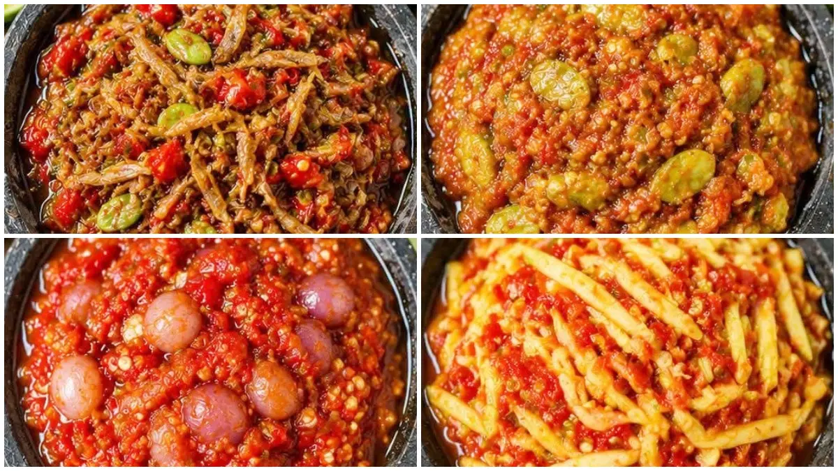 Empat resep sambal pedas dari akun Instagram @dapursaturasa_. (Foto : Instagram @dapursaturasa_)
