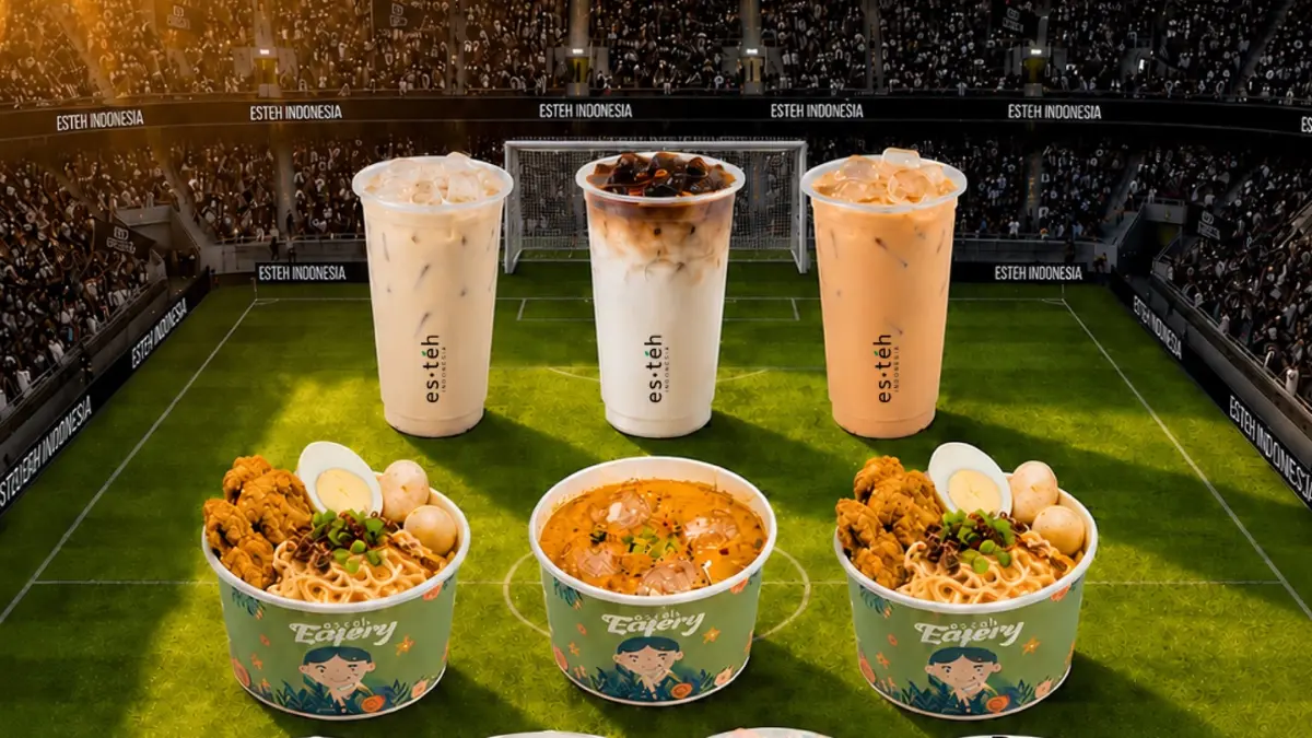 Ilustrasi menu baru yang ada di Esteh Indonesia yang ada di Tajur Bogor. Foto: Instagram