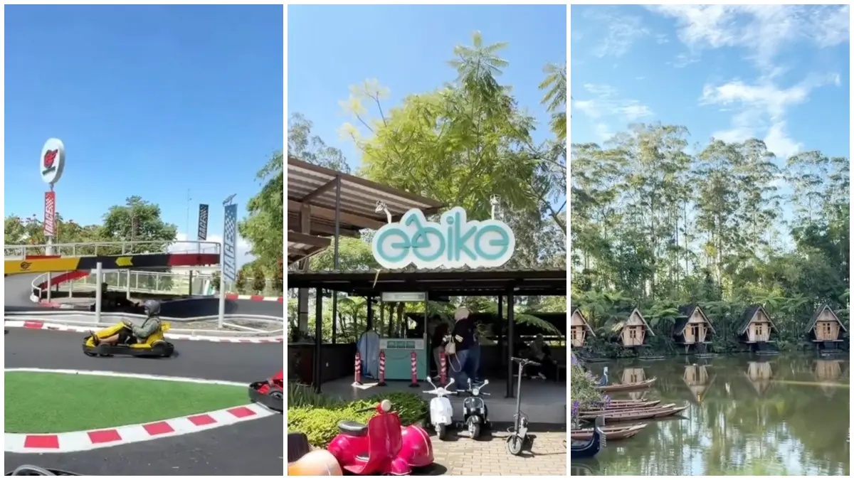 Suasana di Dusun Bambu Bandung. (Foto: tiktok @eatoutbdg)