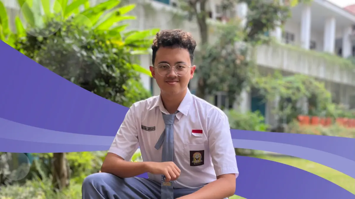 Avicenna Bathaala Santika Jaya, siswa SMAN 2 Kota Bogor lolos ke babak semifinal OSN tingkat nasional bidang Fisika. Foto: Instagram