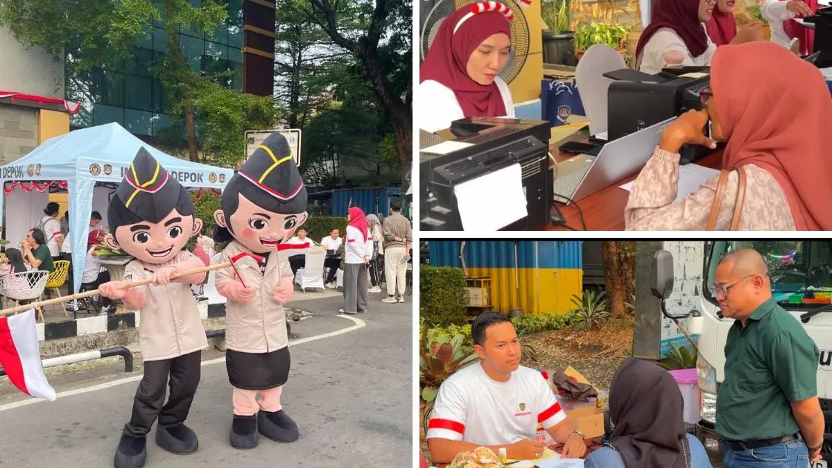 Program Pasporia di kawasan Car Free Day (CFD) Kota Depok