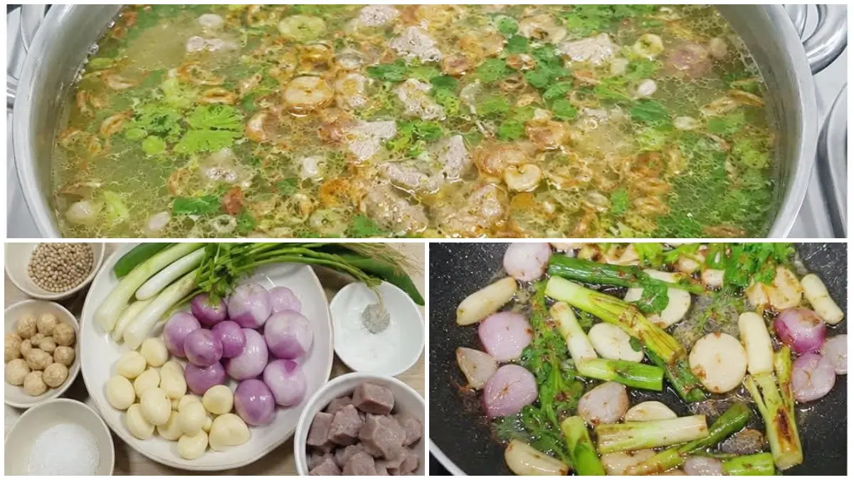 Tampilan kuah bakso ngaldu tanpa tulangan sapi resep dari akun Instagram @dapursaturasa_. (Foto : Instagram @dapursaturasa_)